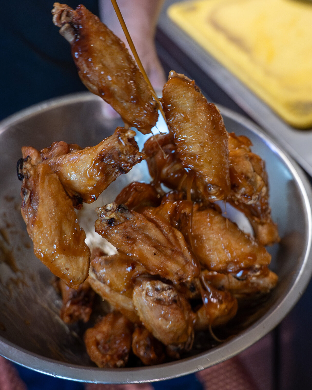 Glazed wings